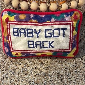 Furbish mini lumbar Needlepoint Pillow